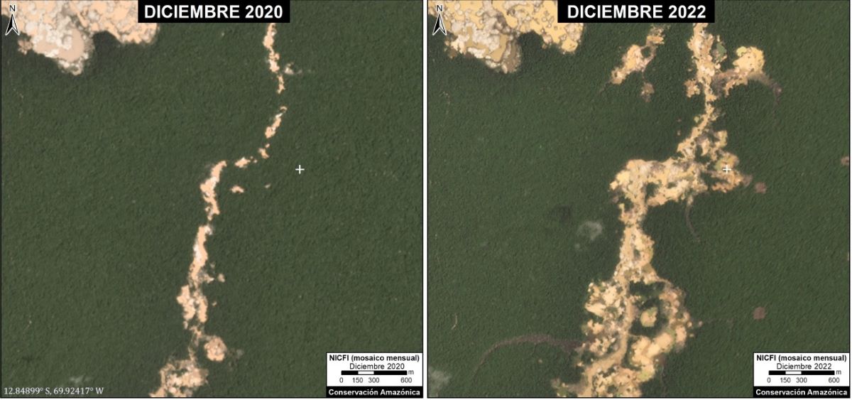 Madre de Dios: Casi el 77% de la deforestación se registró dentro del Corredor Minero