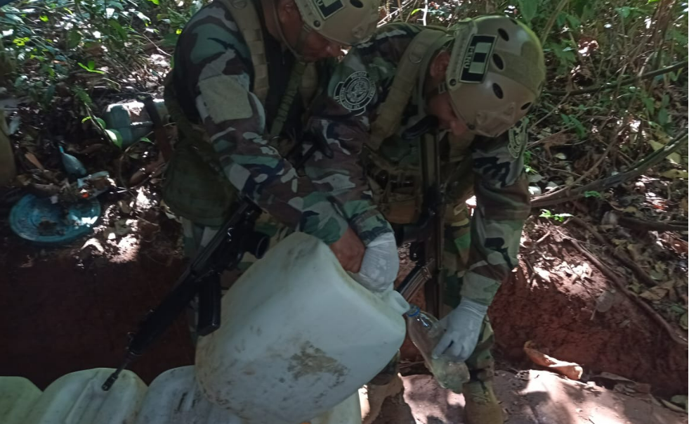 Leoncio Prado: Intervienen laboratorio clandestino destinado a la elaboración de cocaína
