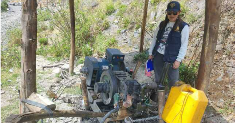Cusco: Intervienen más de 40 motores usados para minería ilegal en Paucartambo