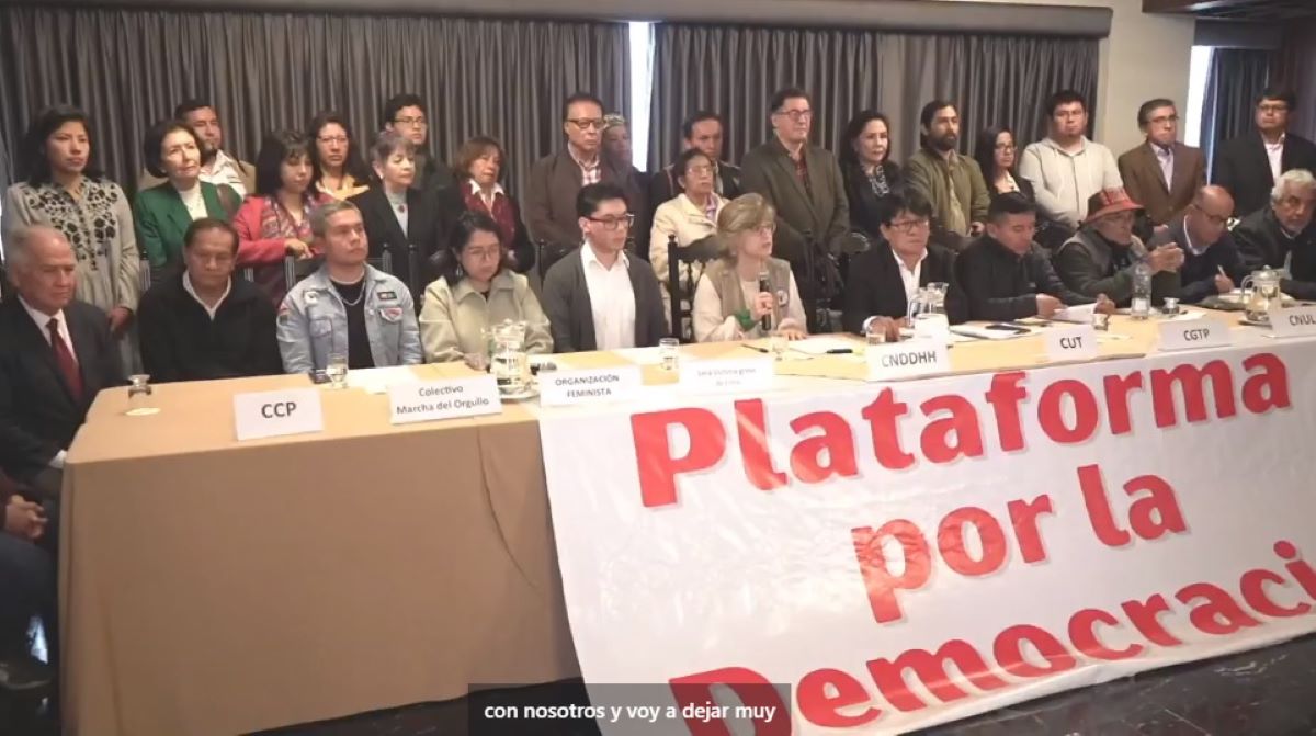 Organizaciones sociales y civiles anuncian movilización nacional en defensa de la democracia