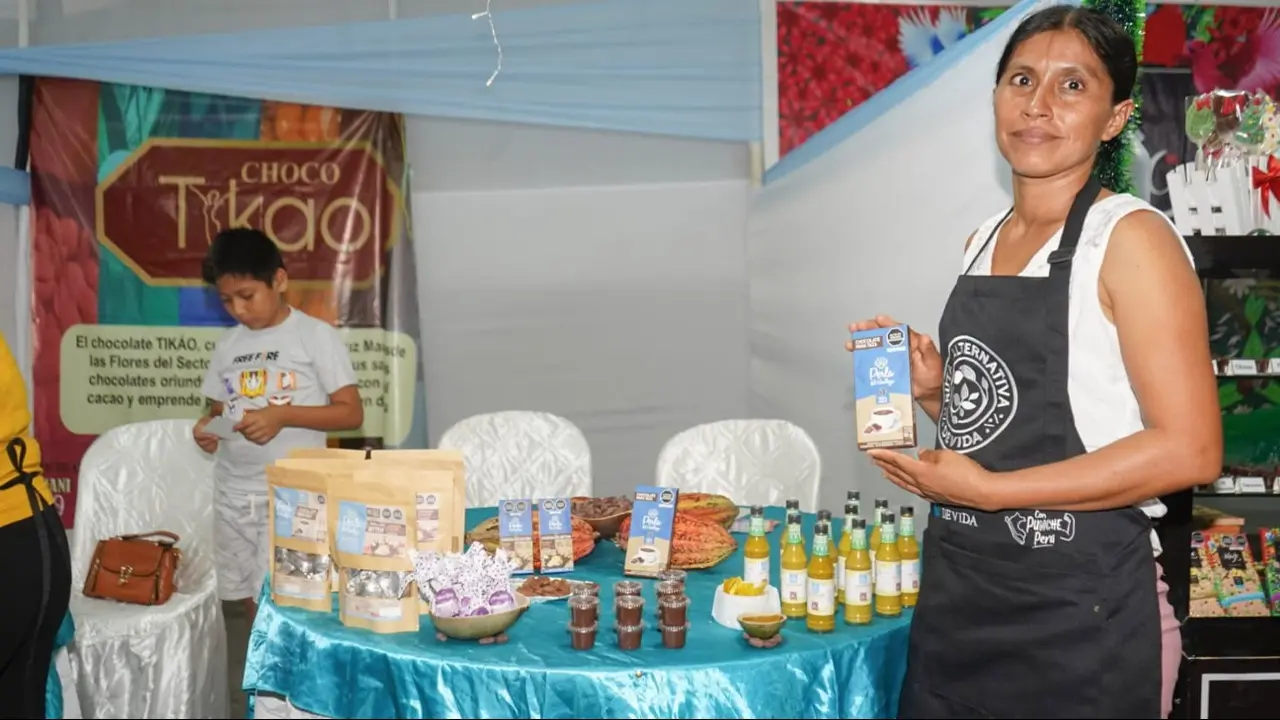 Consumo per cápita de chocolate, en Perú, no pasa de 700 gramos anuales. Existe una gran brecha en comparación con otros países (foto: Oficina zonal de Devida en la región San Martín).