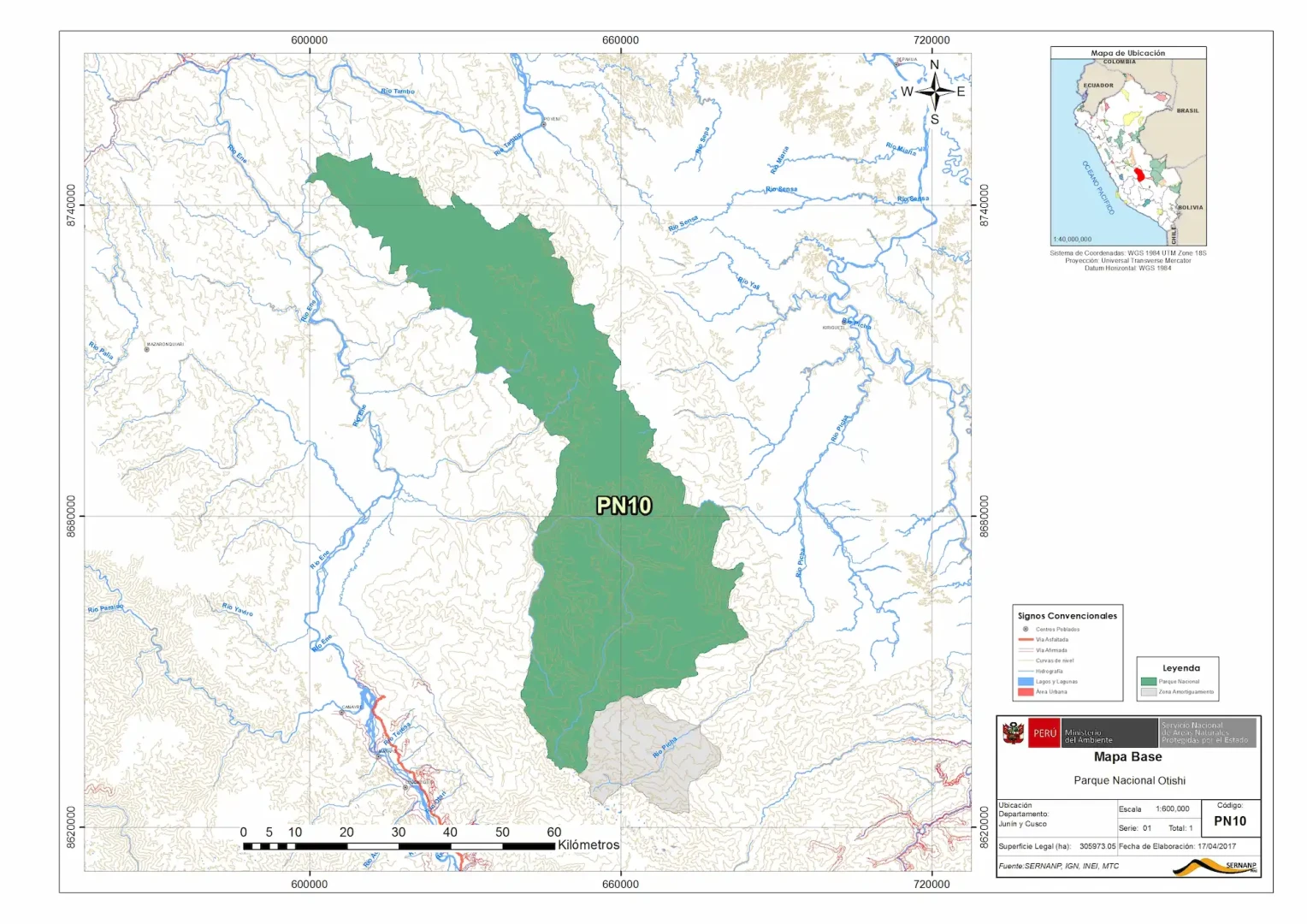Caratara tres hermanas. Parque Nacional Otishi