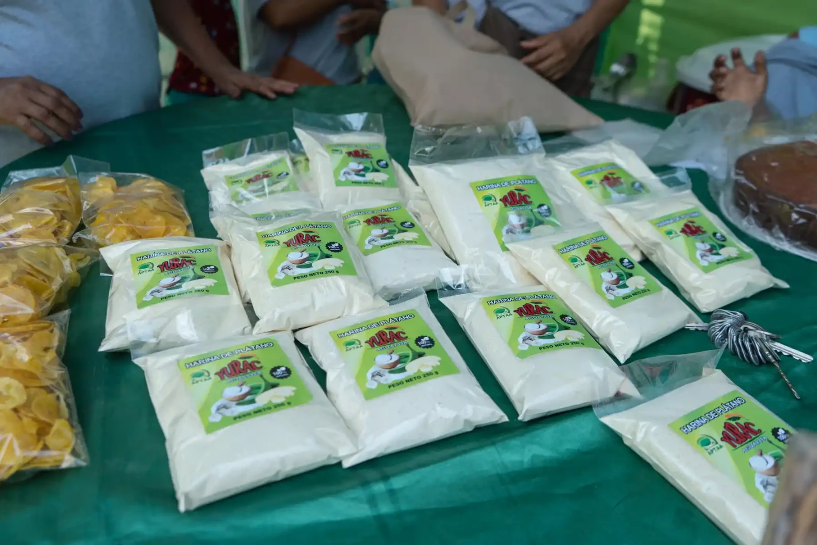 La asociación de la región Ucayali vende harina de plátano.