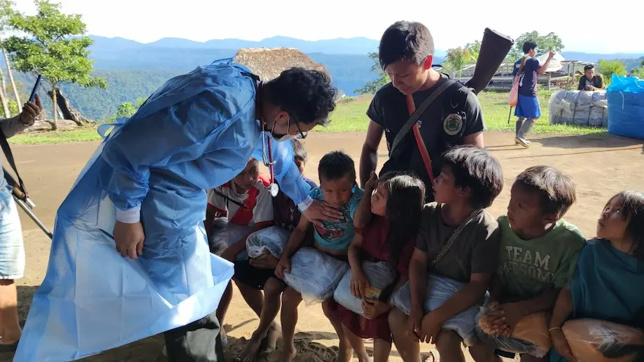 Se realizaron campañas médicas en la comunidad nativa. (Foto: Red de Salud de Satipo).