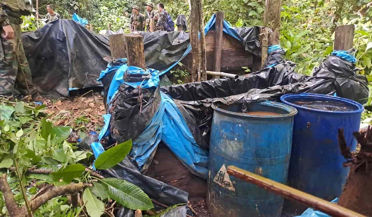 Madre de Dios: Destruyen laboratorio para elaborar droga en el Alto Manuani