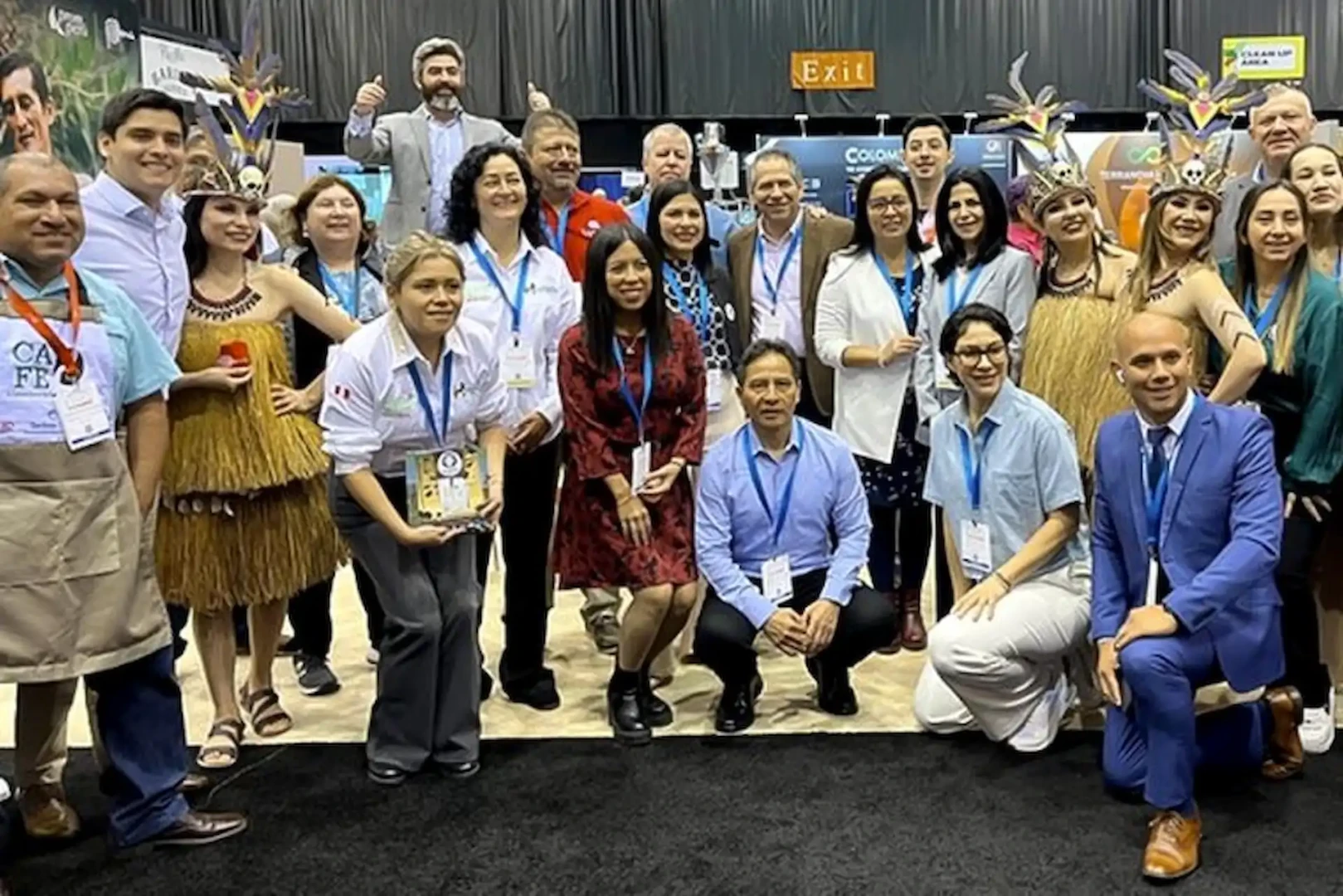 Consulado General del Perú participó en la cerecmonia de apertura del stand peruano en la Specialty Coffee Expo 2024.