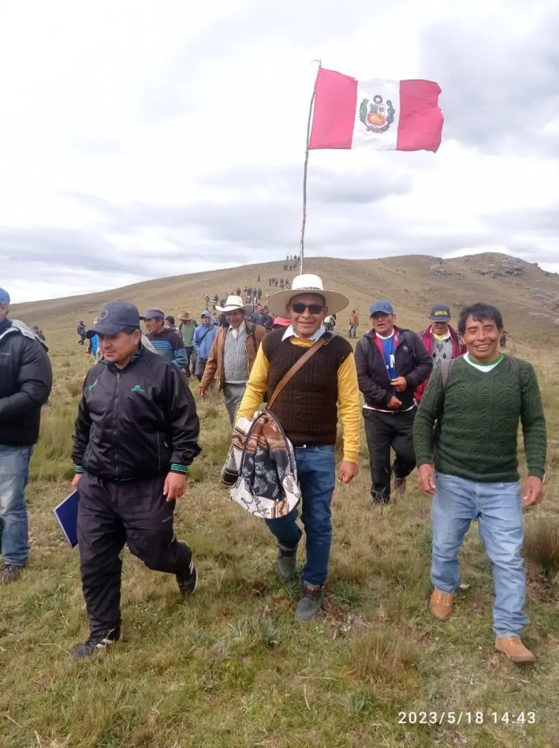 Papa: Pie de foto: Iván Jaimes Tarazona, ingeniero y presidente de la comunidad campesina de Pampas del Carmen. (Foto: Inforegión).