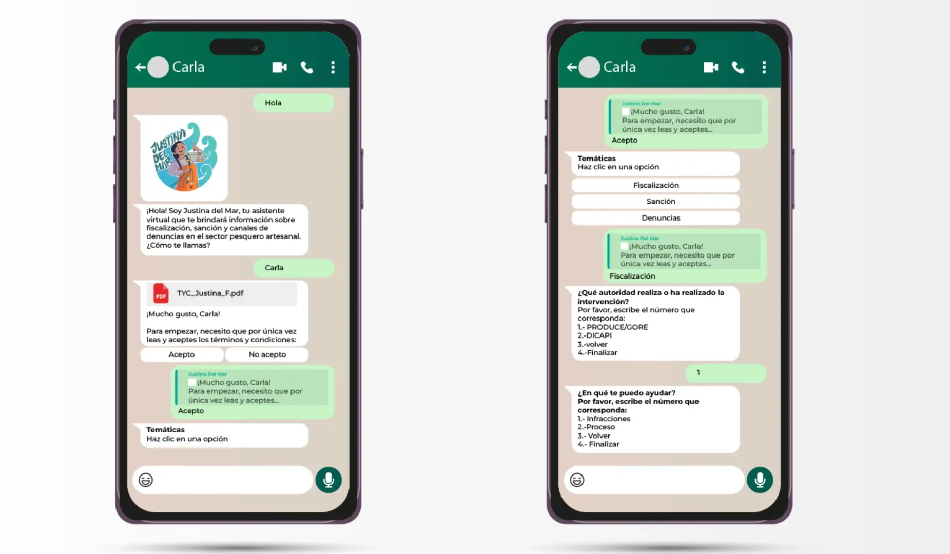 Justina del Mar: El chatbot que combate la pesca ilegal