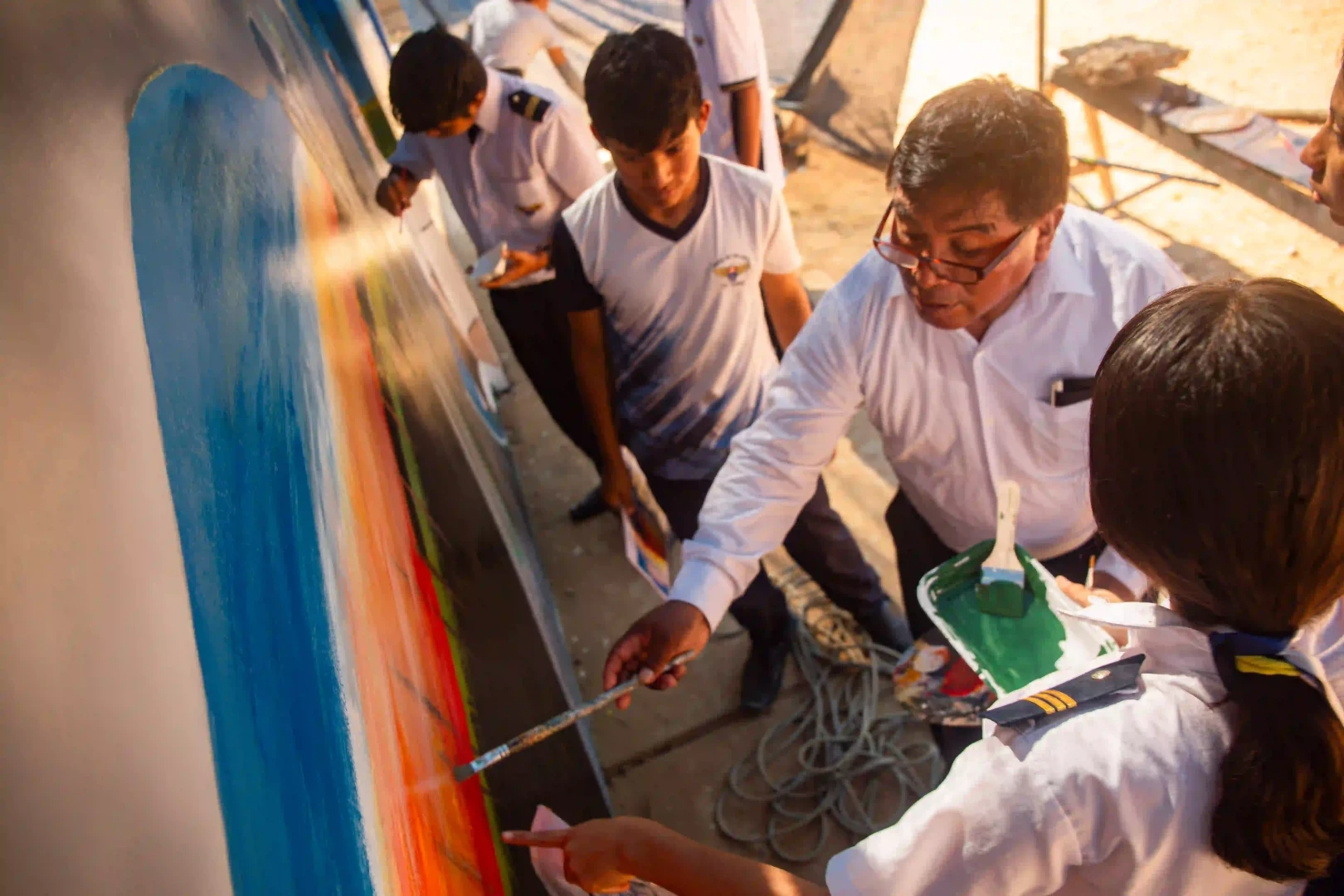 Murales: Los murales promueven la conservación ambiental y la protección de los defensores y pueblos originarios. (Foto: Pavel Martiarena).