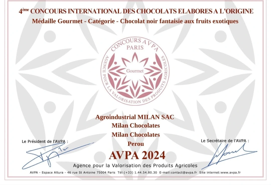 Tingo María: Chocolates Milan ganan medalla gourmet en concurso en París