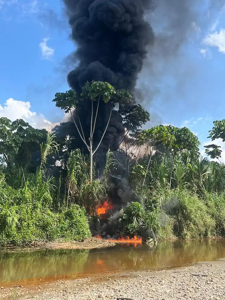 Laboratorio de droga es destruído en Monzón