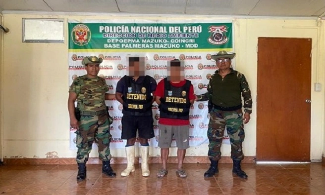 Desmantelan campamentos de minería ilegal en Tambopata: Dos detenidos y maquinaria destruida