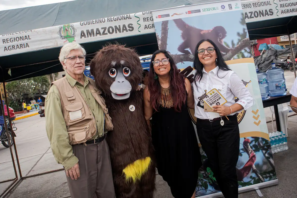 En mayo se realizaron actividades por el aniversario 50 del redescubrimiento del mono choro de cola amarilla. Foto: Yunkawasi.