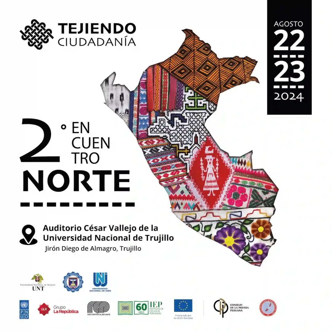 Afiche del 2do Encuentro Norte Tejiendo Ciudadanía 