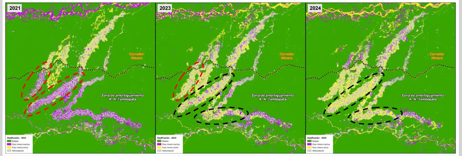 La minería ilegal, una amenaza constante para la Reserva Nacional Tambopata