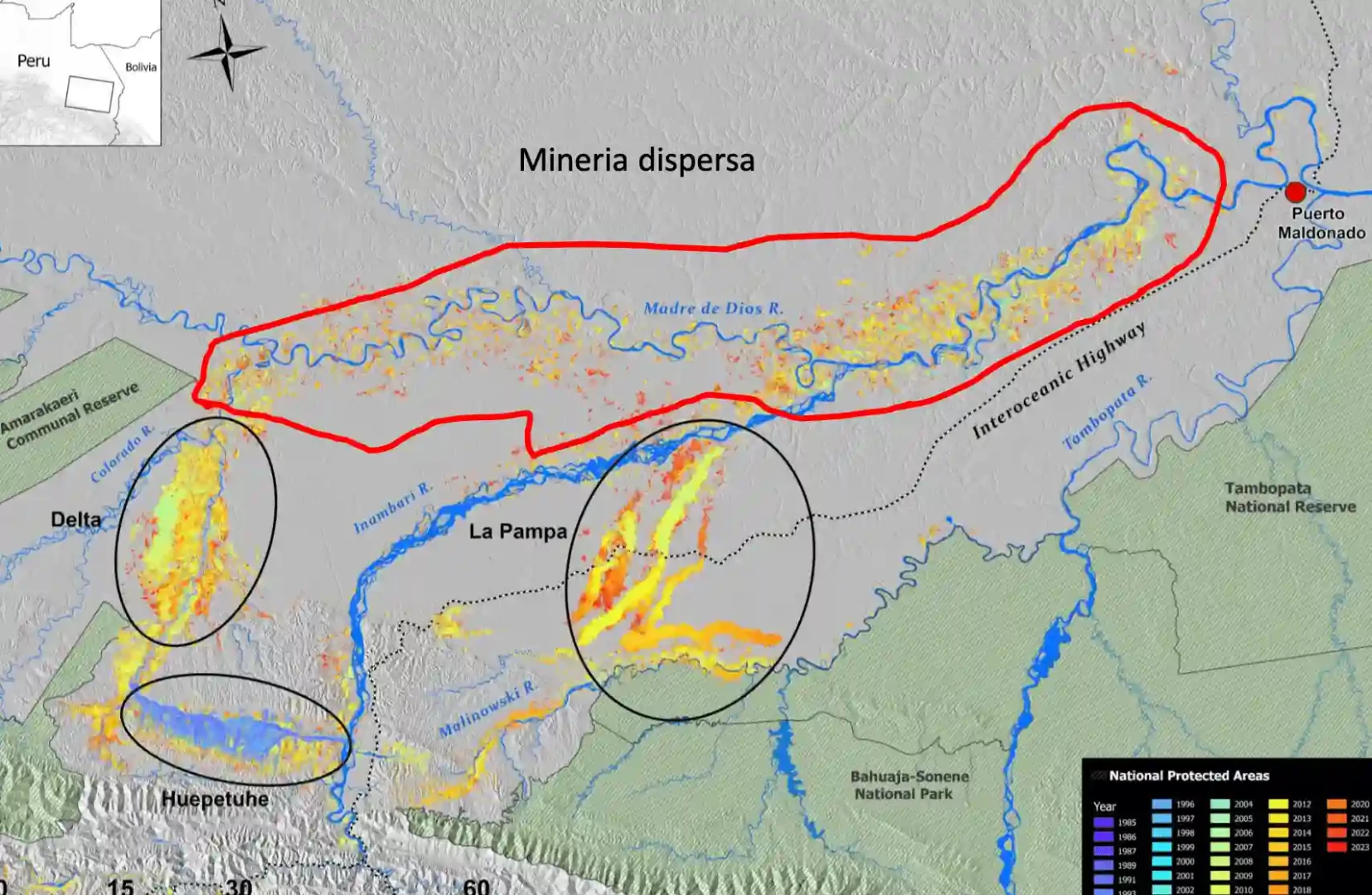 La minería ilegal, una amenaza constante para la Reserva Nacional Tambopata