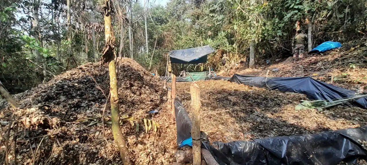 Desmantelan laboratorio de cocaína en Leoncio Prado