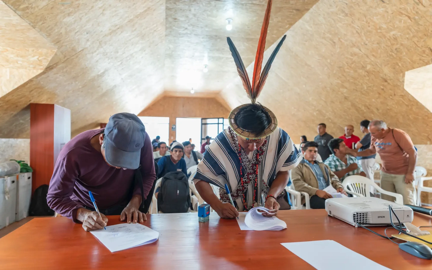 Se firmó el acta para formalizar la mesa de diálogo.