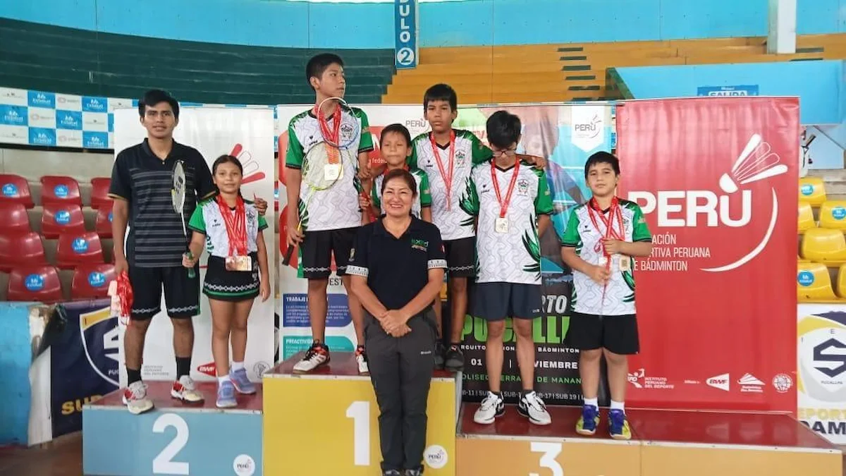 Delegación de Leoncio Prado brilla en Campeonato Nacional de Bádminton