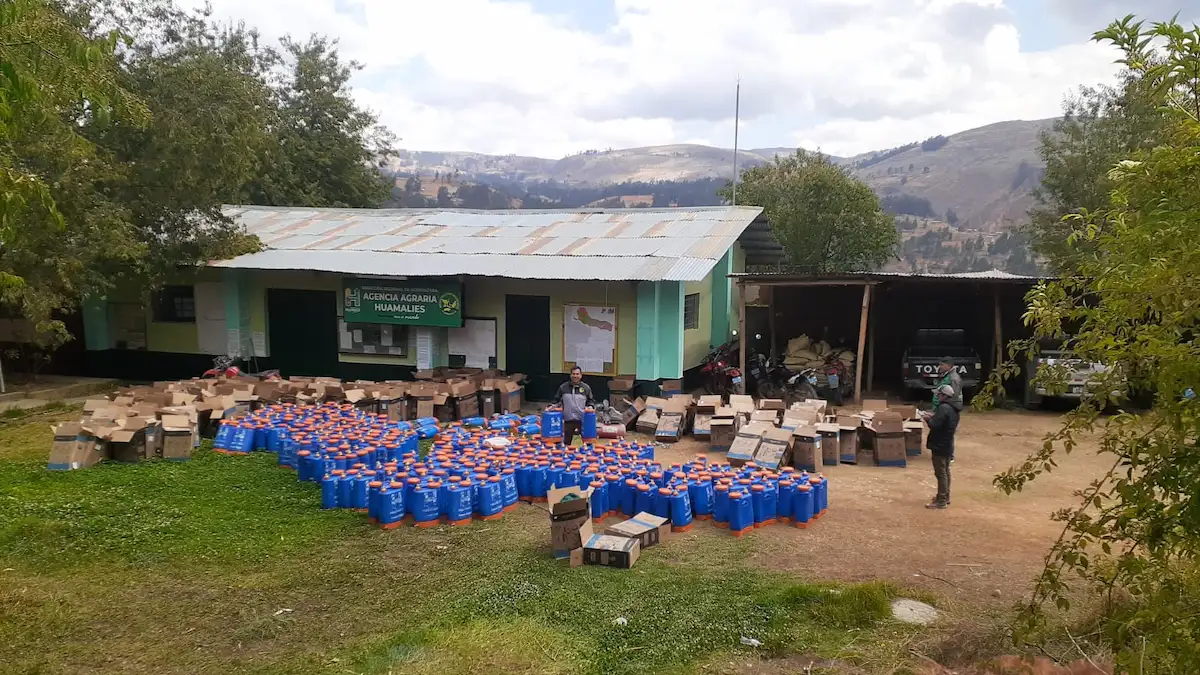 Entregan apoyo agrícola a 1500 productores afectados por lluvias en Jacas Grande