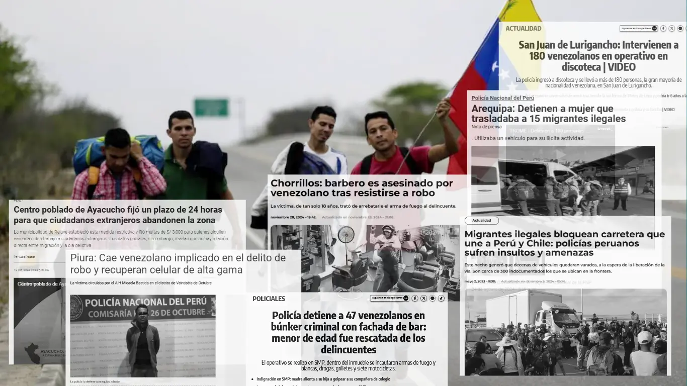 Ricardo Valdés, de CHS Alternativo, destacó la relación entre la percepción ciudadana sobre migración y el contenido negativo en prensa. Foto: El Nacional Composición: Inforegión