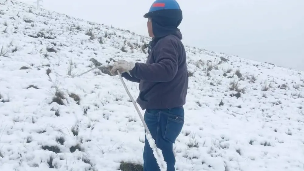 Fuerte nevada y tormentas interrumpen servicio eléctrico en el Vraem