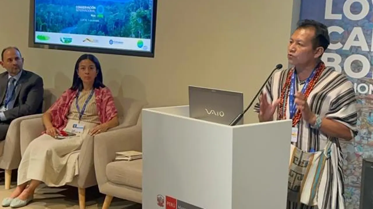 El presidente del Ejecutor de Contrato de Administración de la Reserva Comunal Asháninka (ECO Asháninka), César Ramos Pérez.