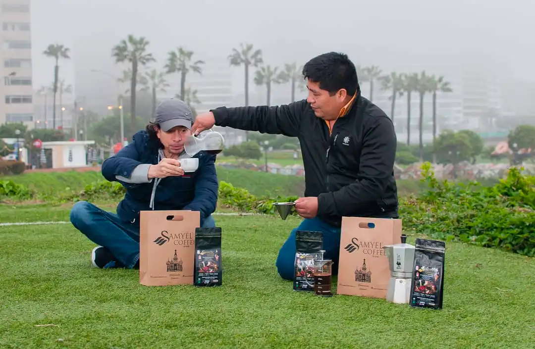 Luis Piñas está dejando en alto a su marca Samyel Coffee (foto: Samyel Coffe).