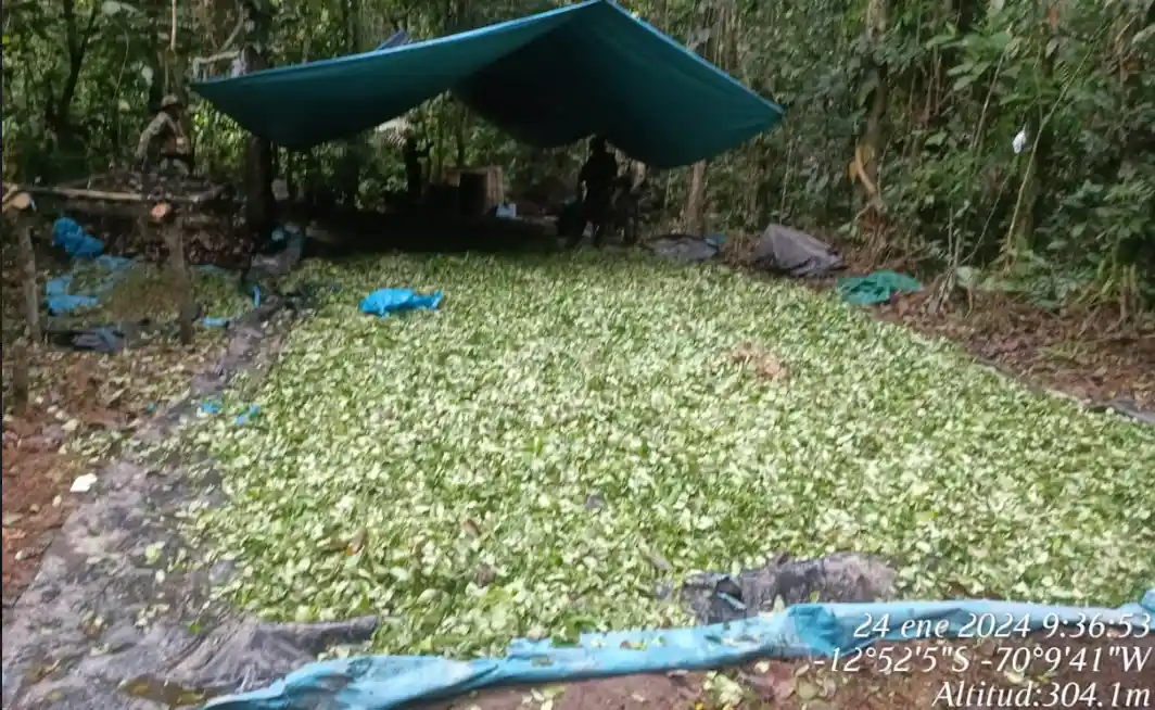 Madre de Dios: Destruyen laboratorio de procesamiento de cocaína en Inambari