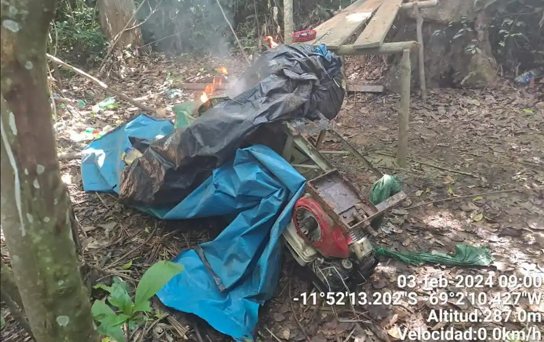 Madre de Dios: Destruyen dos laboratorios para elaborar cocaína en Tahuamanu