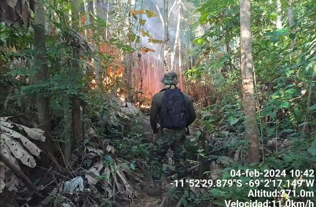 Madre de Dios: Destruyen dos laboratorios para elaborar cocaína en Tahuamanu