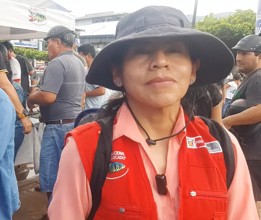 Gloria Mamani, responsable regional del Programa Nacional "A Comer Pescado". (Foto: Inforegión).