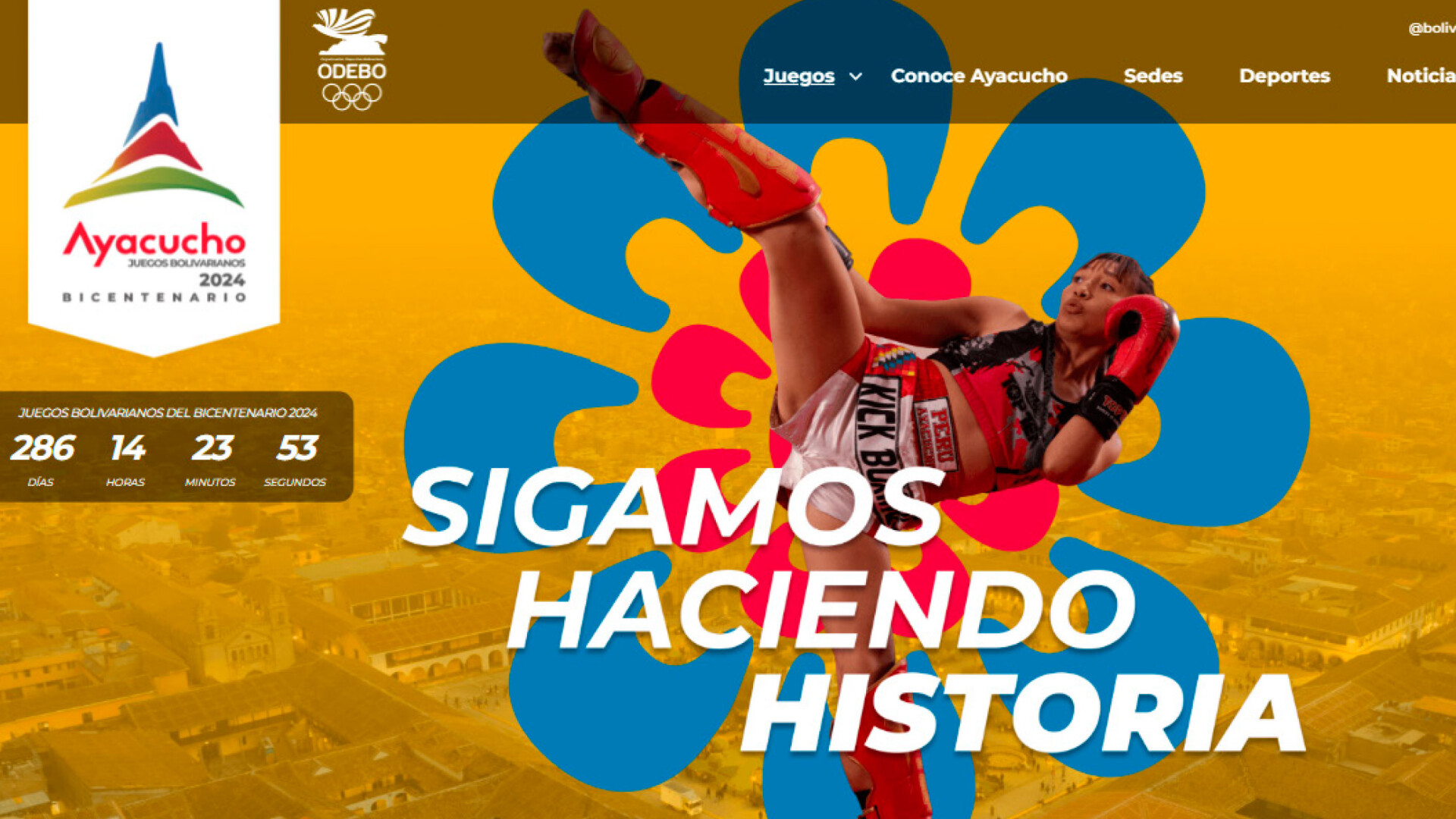 Juegos Bolivarianos del Bicentenario 2024 lanzó su página web Inforegión