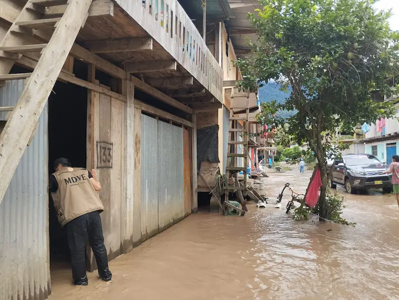 Localidades de Vizcatán del Ene se están viendo afectadas por las lluvias. (Foto: Municipalidad de Vizcatán del Ene).