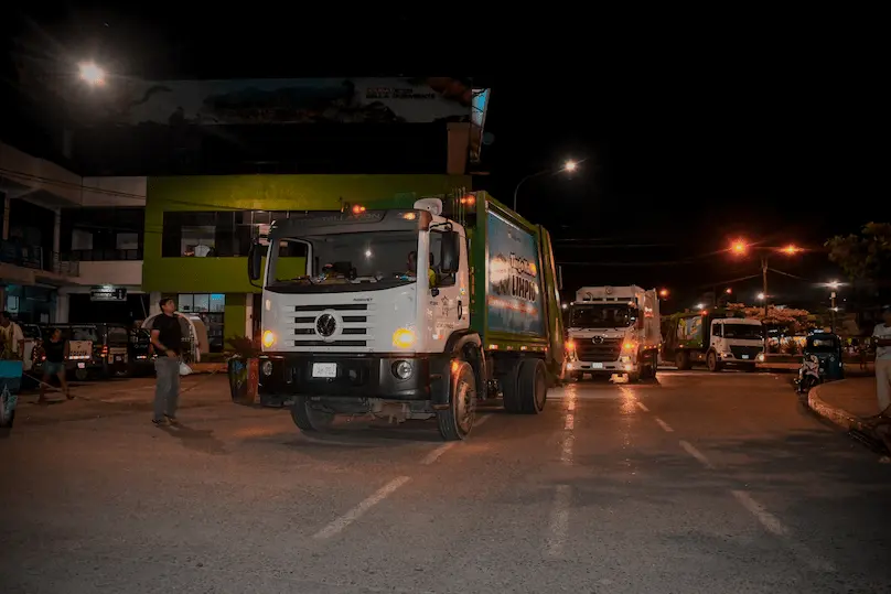 Siete camiones recolectores de residuos sólidos empezarán a operar en la ciudad de Tingo María. (Foto: Municipalidad de Leoncio Prado).