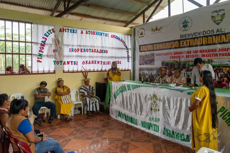 Marisol Shariva aboga por la revalorización de la identidad cultural y el idioma asháninka. (Foto: Joaquín Boluarte / Kowen Antami)