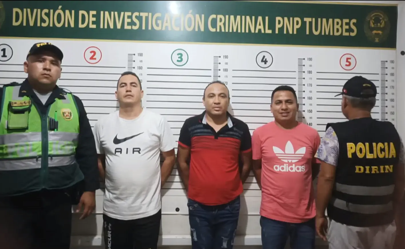 Tumbes: Tres sujetos son detenidos por tráfico de migrantes