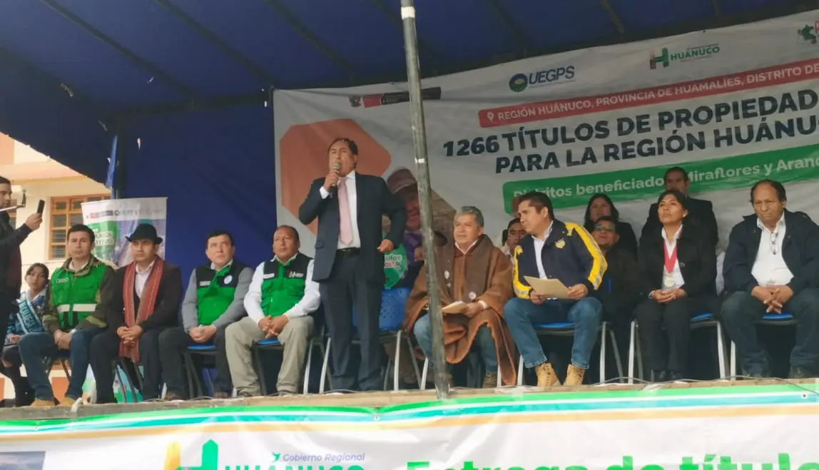 Huánuco: Inician entrega de títulos de propiedad a productores huamalianos
