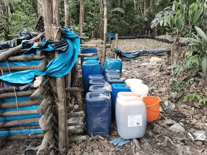 Ucayali: Policías antidrogas destruyen 23 laboratorios de cocaína