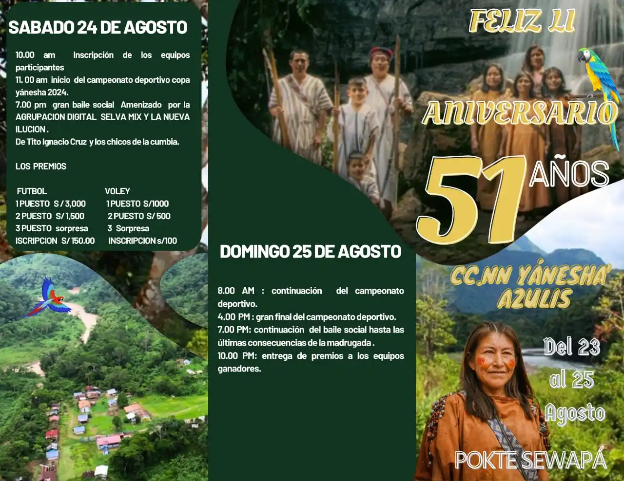 Programan actividades culturales y deportivas por 51 aniversario de Azulis