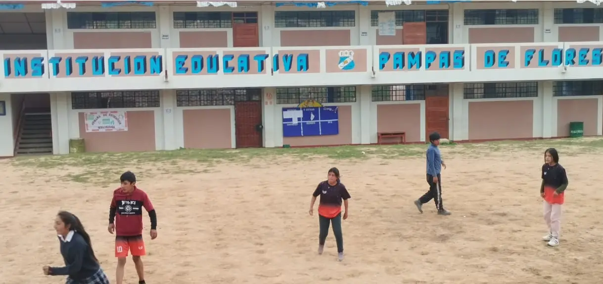 Avanza construcción de I.E. Pampas de las Flores con una inversión de más de S/14 millones