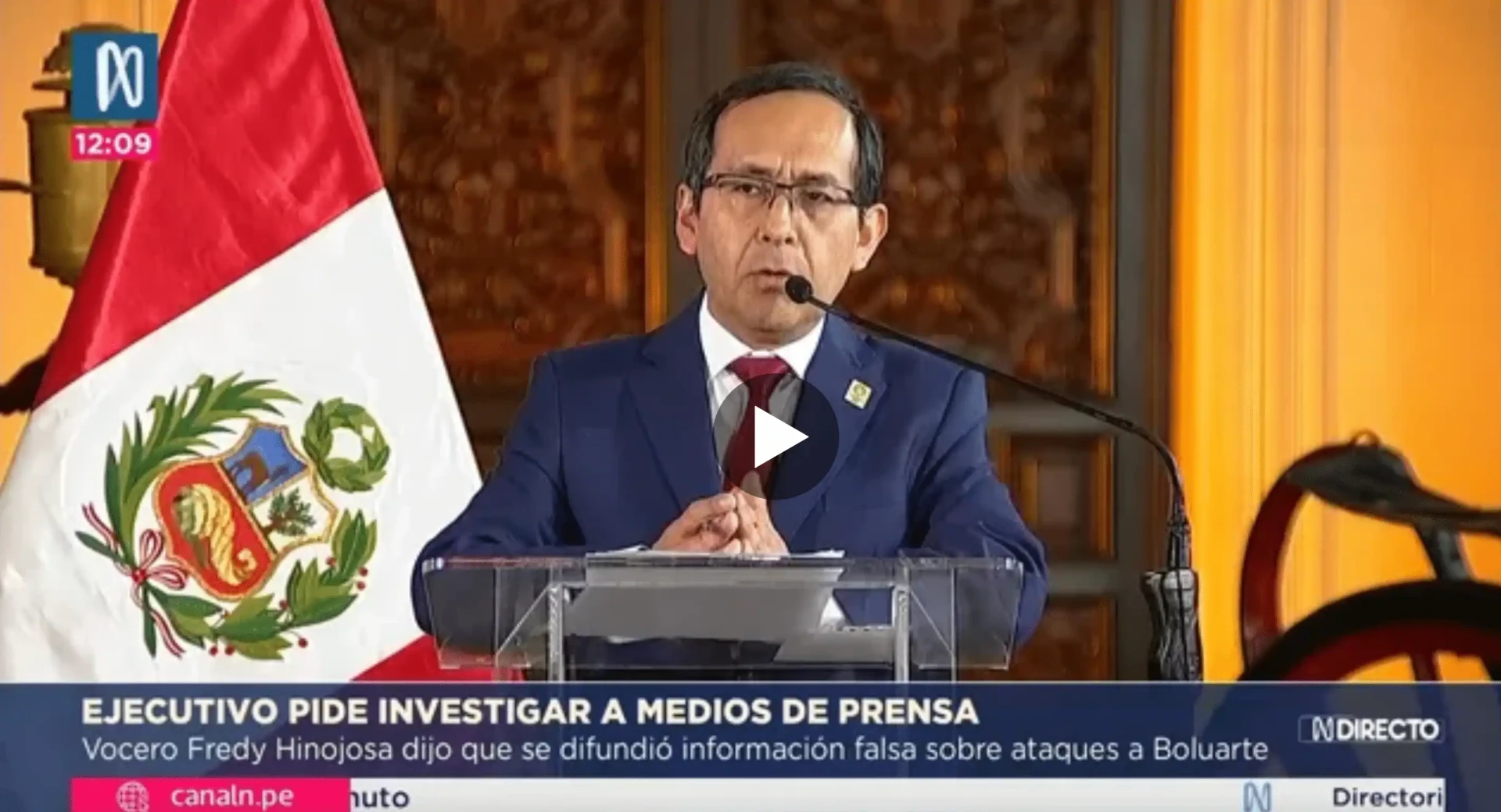 Consejo de la Prensa Peruana rechaza declaraciones de vocero presidencial tras incidente en Piura