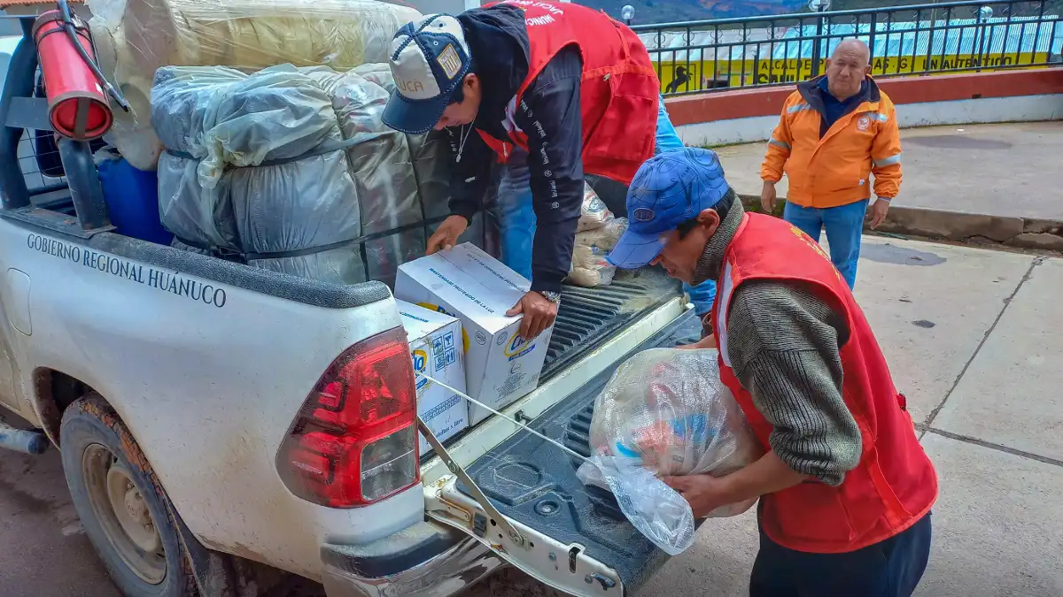 100 toneladas de ayuda humanitaria esperan distribución en Huamalíes