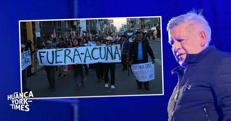 Colectivo de ciudadanos rechaza a César Acuña en Huancayo: “es lo  mismo que Dina Boluarte”, le gritan