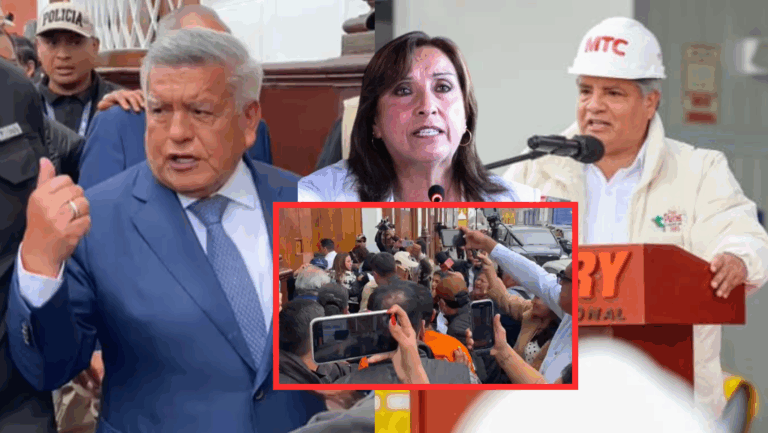 La Libertad: Gritan ‘corrupto’ a César Acuña en visita de ministro de Dina Boluarte a Trujillo