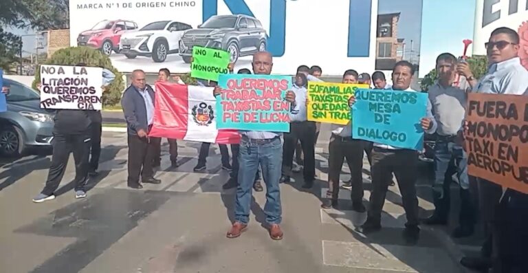 Taxistas acusan direccionamiento en licitación del servicio en el aeropuerto de Piura