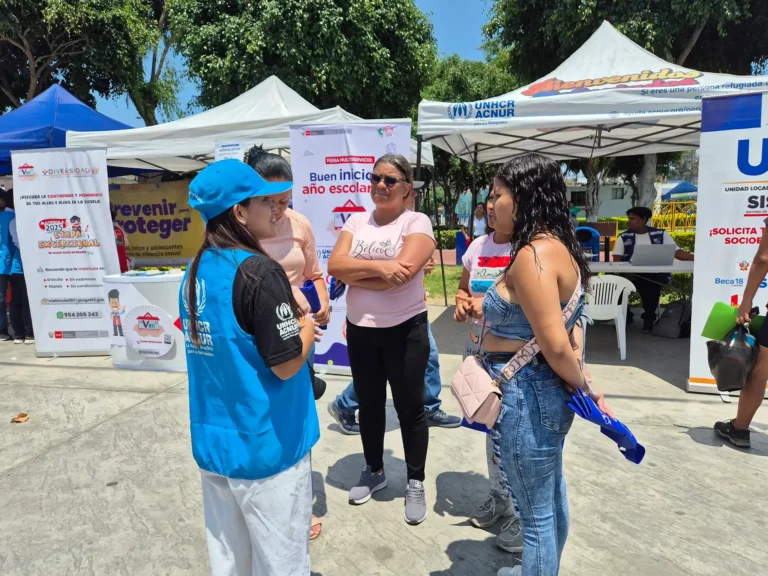 Agosto marca récord con 4000 atenciones en Espacios de Protección de ACNUR para refugiados y migrantes en Lima