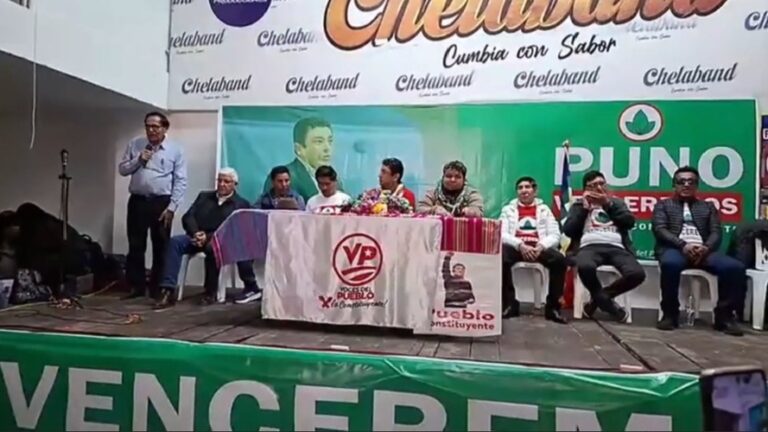 Guillermo Bermejo llegó a Puno junto a Quintanilla y Jiménez por la alianza “Venceremos”
