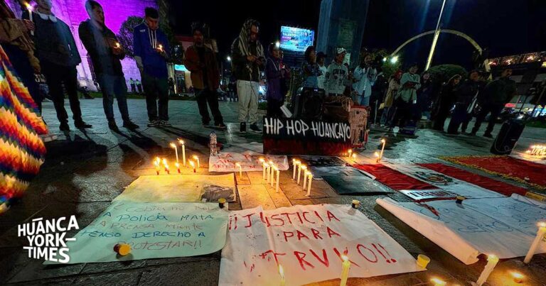 Vigilia en Huancayo exige justicia para Trvko, el artista urbano muerto en la protesta en Lima