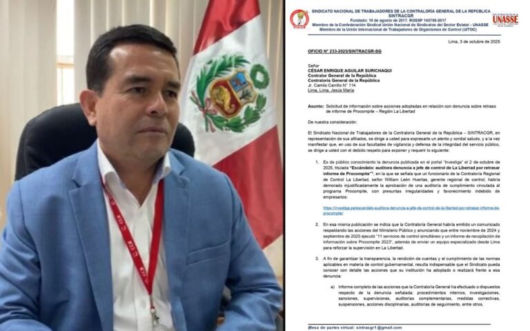 Sindicato de la Contraloría exige respuestas por intervención mientras William León confirma que Fiscalía se llevó su correo
